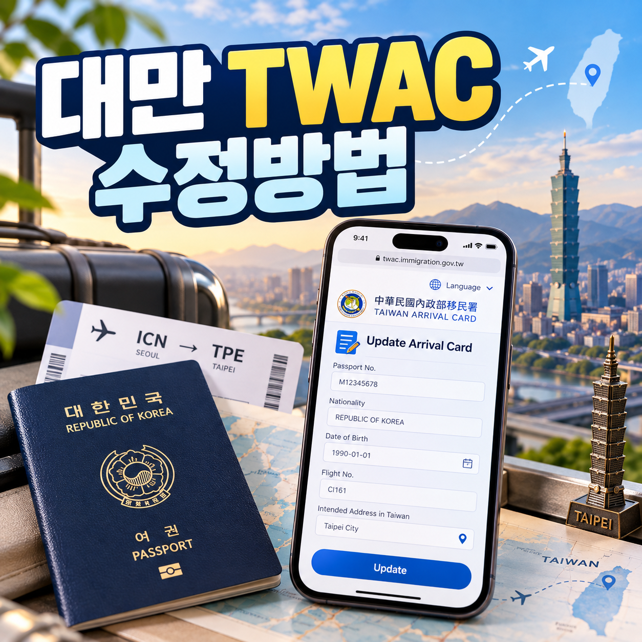 대만 TWAC 수정방법