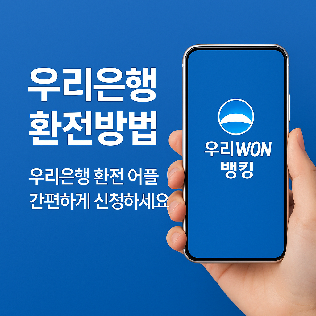 우리은행 환전 방법