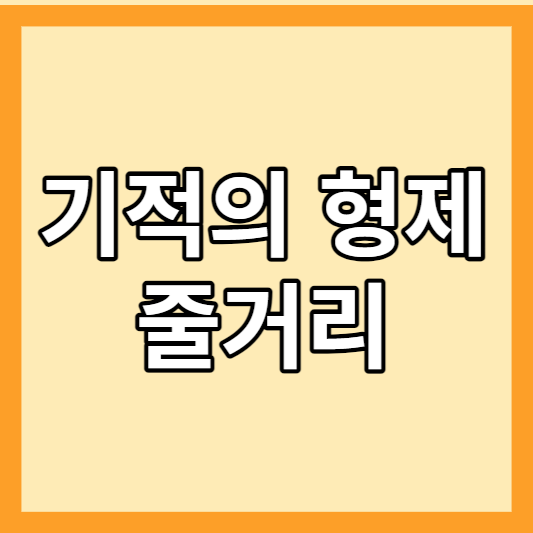 기적의 형제 줄거리 썸네일
