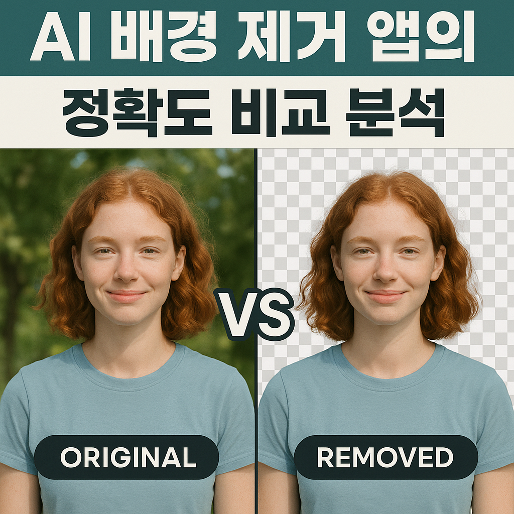 AI 배경 제거 앱의 정확도 비교 분석
