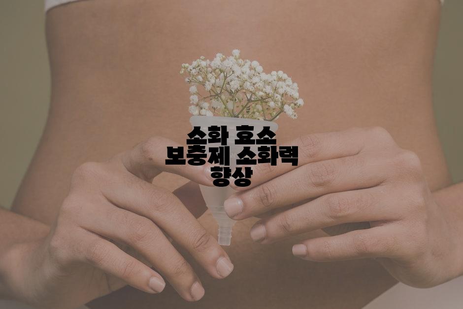 소화 효소 보충제 소화력 향상