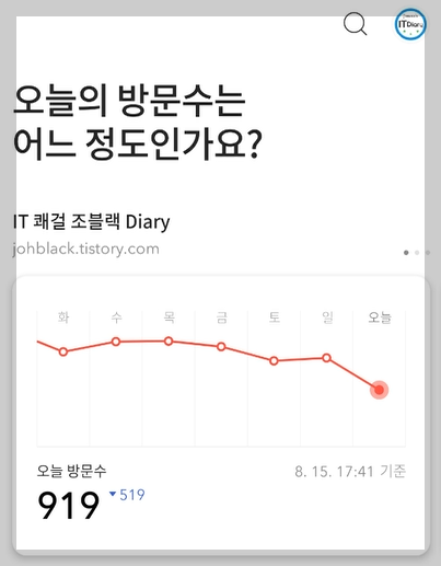 티스토리 로그인 완료 사진