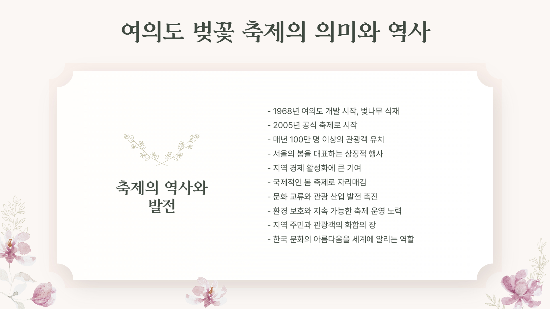 2025 여의도 벚꽃 축제 일정 및 필수 정보 총정리