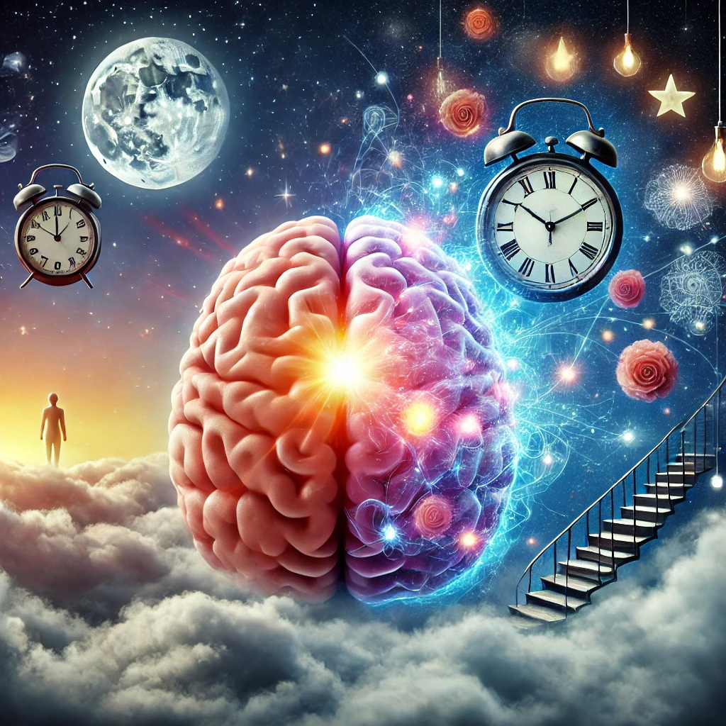 꿈에서 깨어있는 뇌에 관련된 이미지