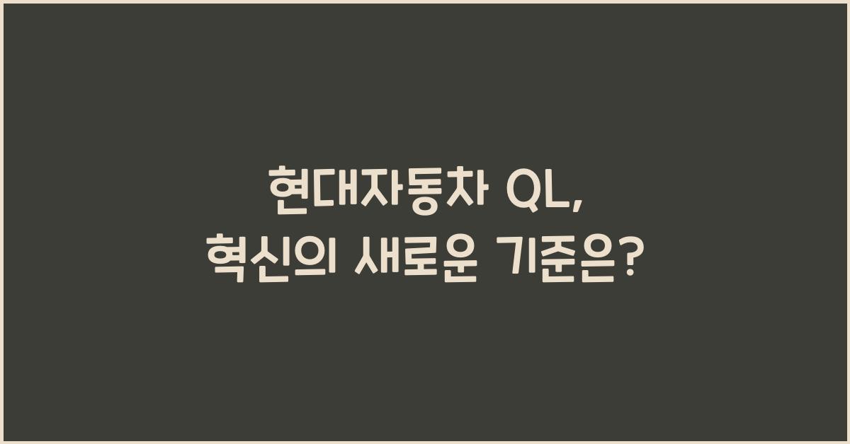 현대자동차 ql