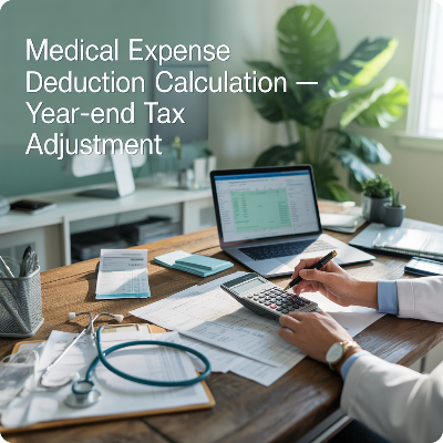 연말정산 의료비공제 계산법 이미지