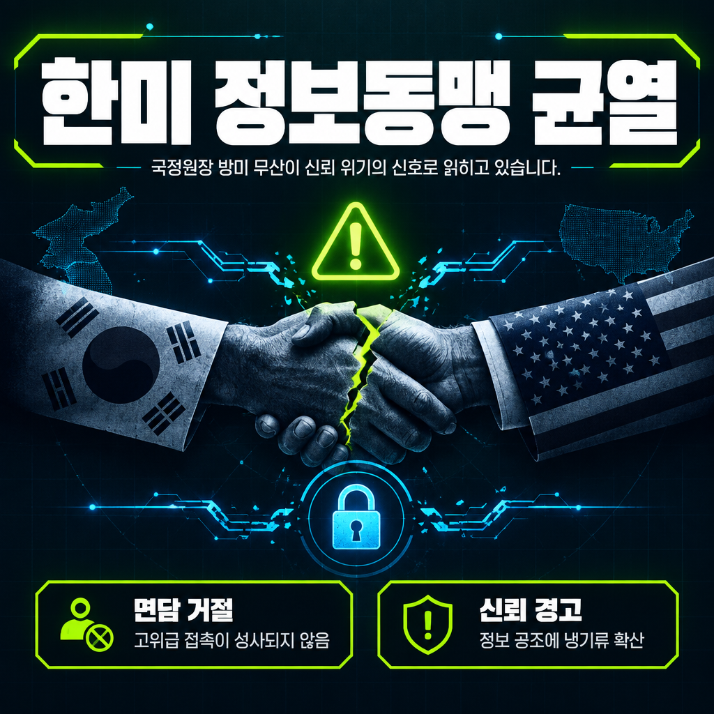 한미 정보동맹 균열