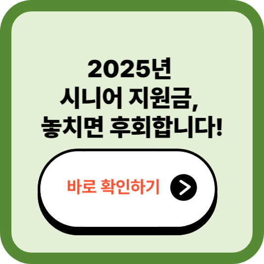 2025년 시니어 일자리 지원금 제도 총정리 – 신청 조건부터 수당까지