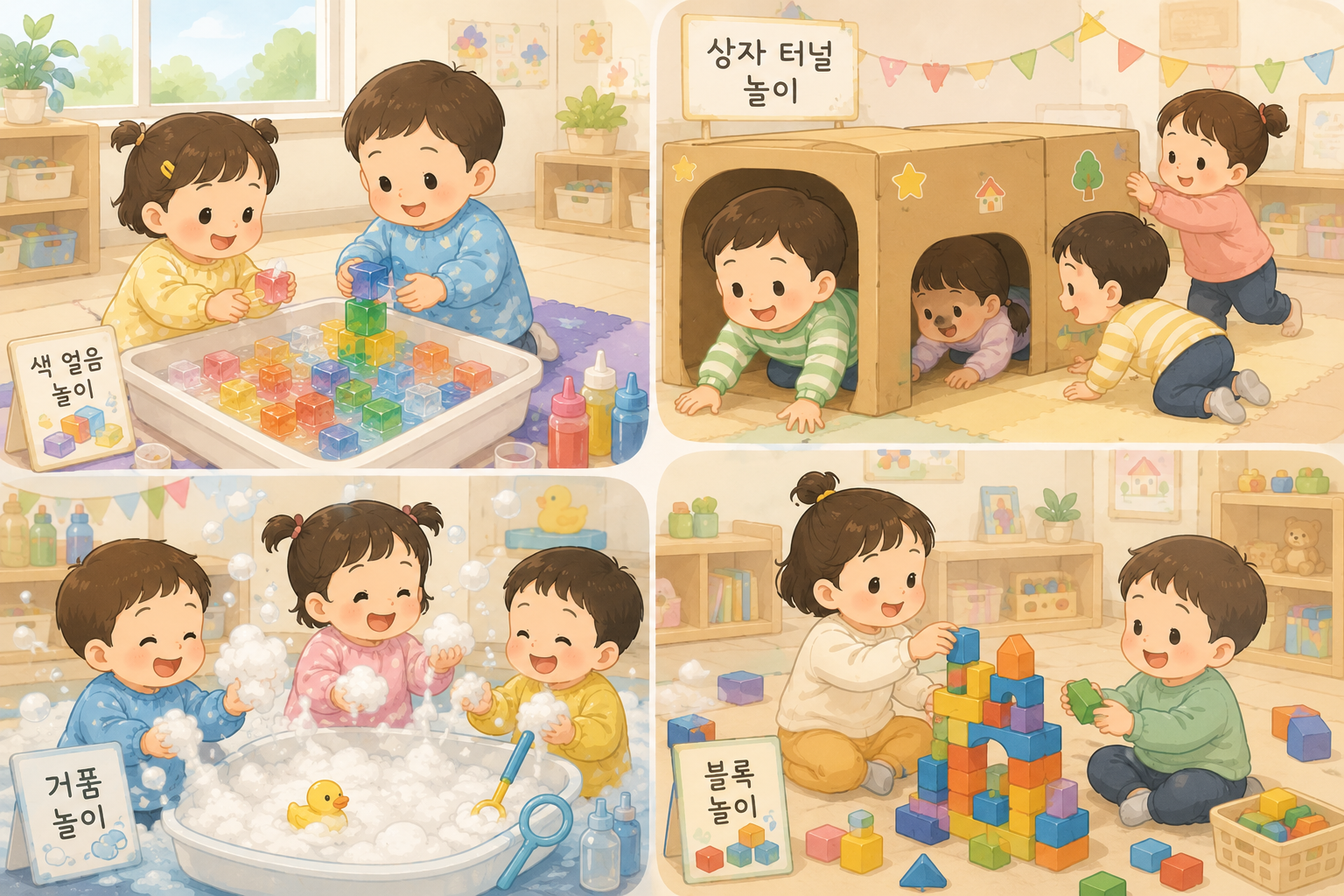 어린이 놀이방 활동들