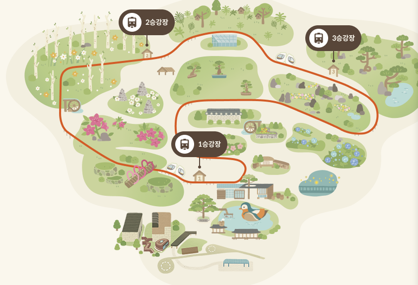 화담숲 모노레일 구간 추천 경로