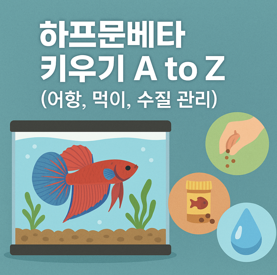 하프문베타 키우기 A to Z (어항, 먹이, 수질 관리)