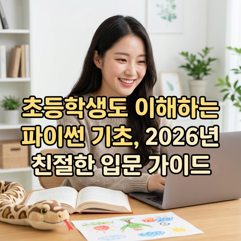 초등학생도 이해하는 파이썬 기초 | 2026년 친절한 입문 가이드