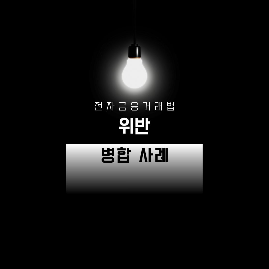 전자금융거래법 위반 병합 사례