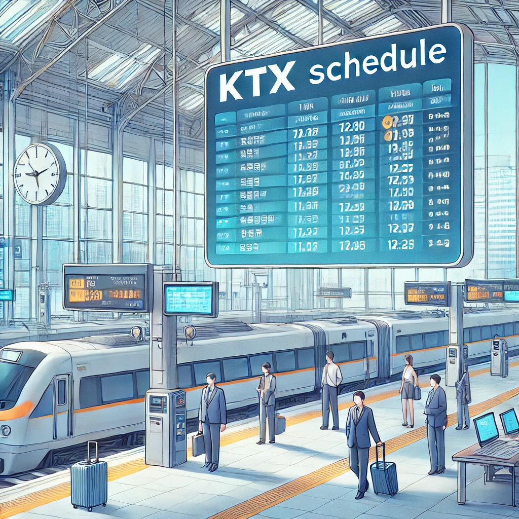 KTX 시간표 확인&amp;#44; 어렵지 않아요!