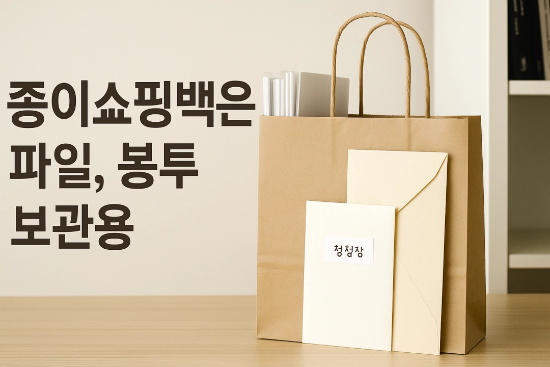 종이쇼핑백의 마법 : 파일과 봉투를 똑똑하게 정리하는 법