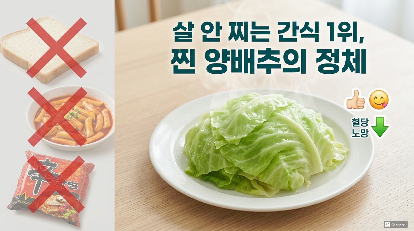 살 안 찌는 간식 1위, 찐 양배추의 정체