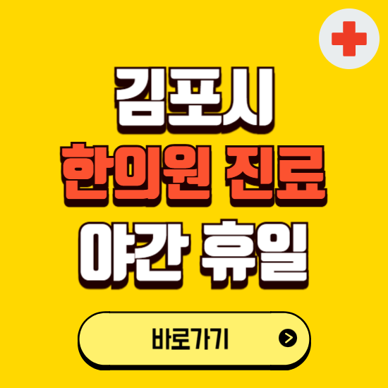 김포시 야간 휴일 한의원 한방병원 찾기 ❘ 24시 일요일 주말 연휴 응급진료 추천 잘하는 곳