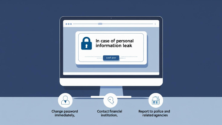 개인정보 유출을 예방하는 다양한 방법을 나타낸 방패 아이콘 이미지