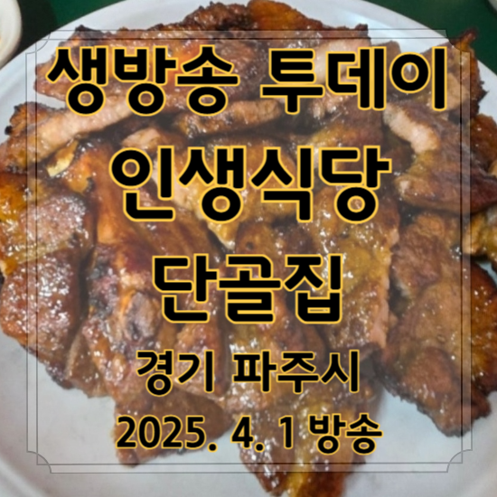 생방송 투데이 인생식당