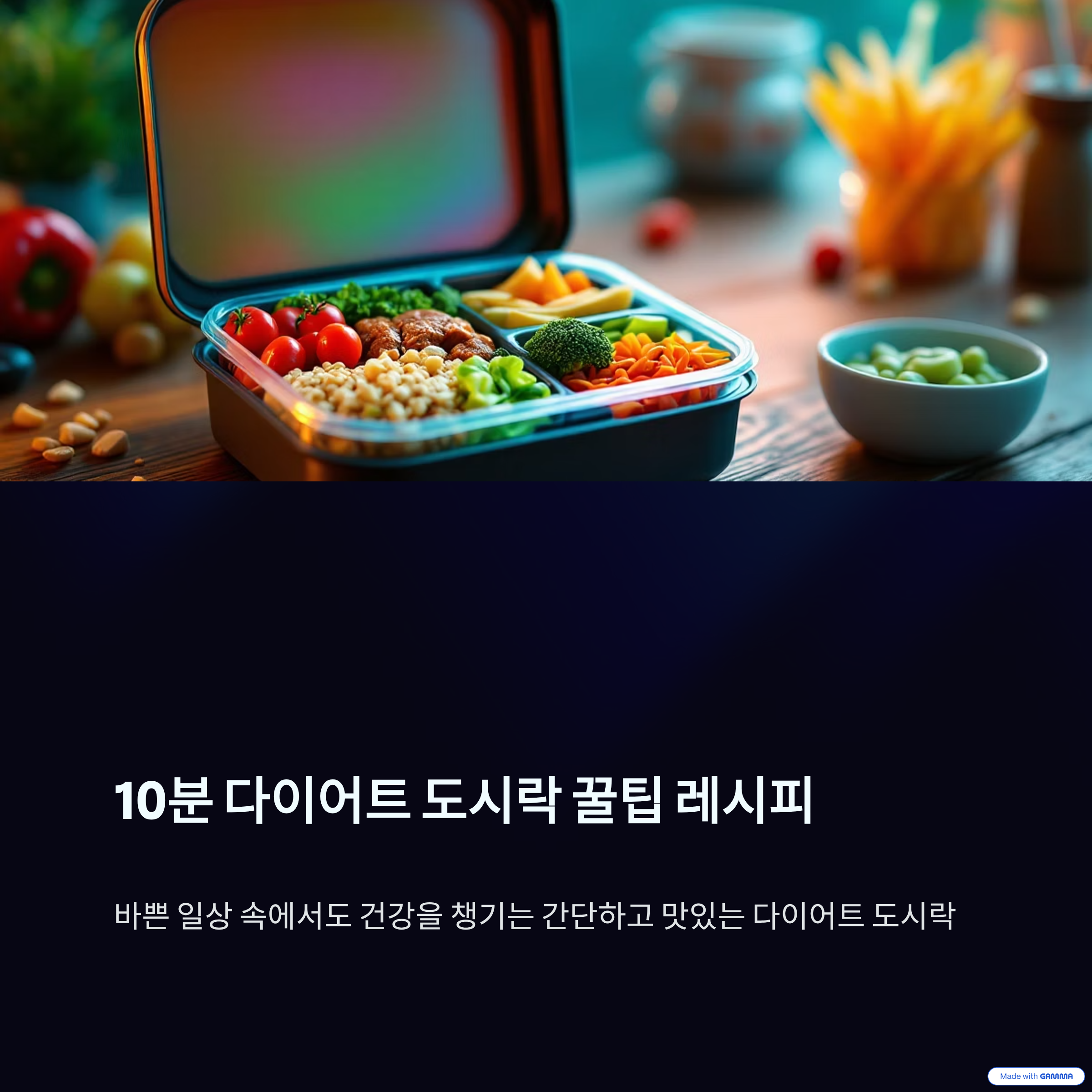 10분 다이어트 도시락 꿀팁 레시피