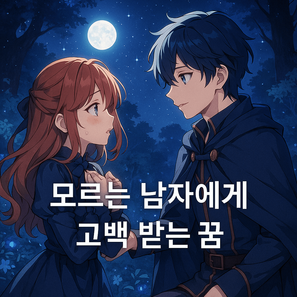 모르는 남자에게 고백 받는 꿈