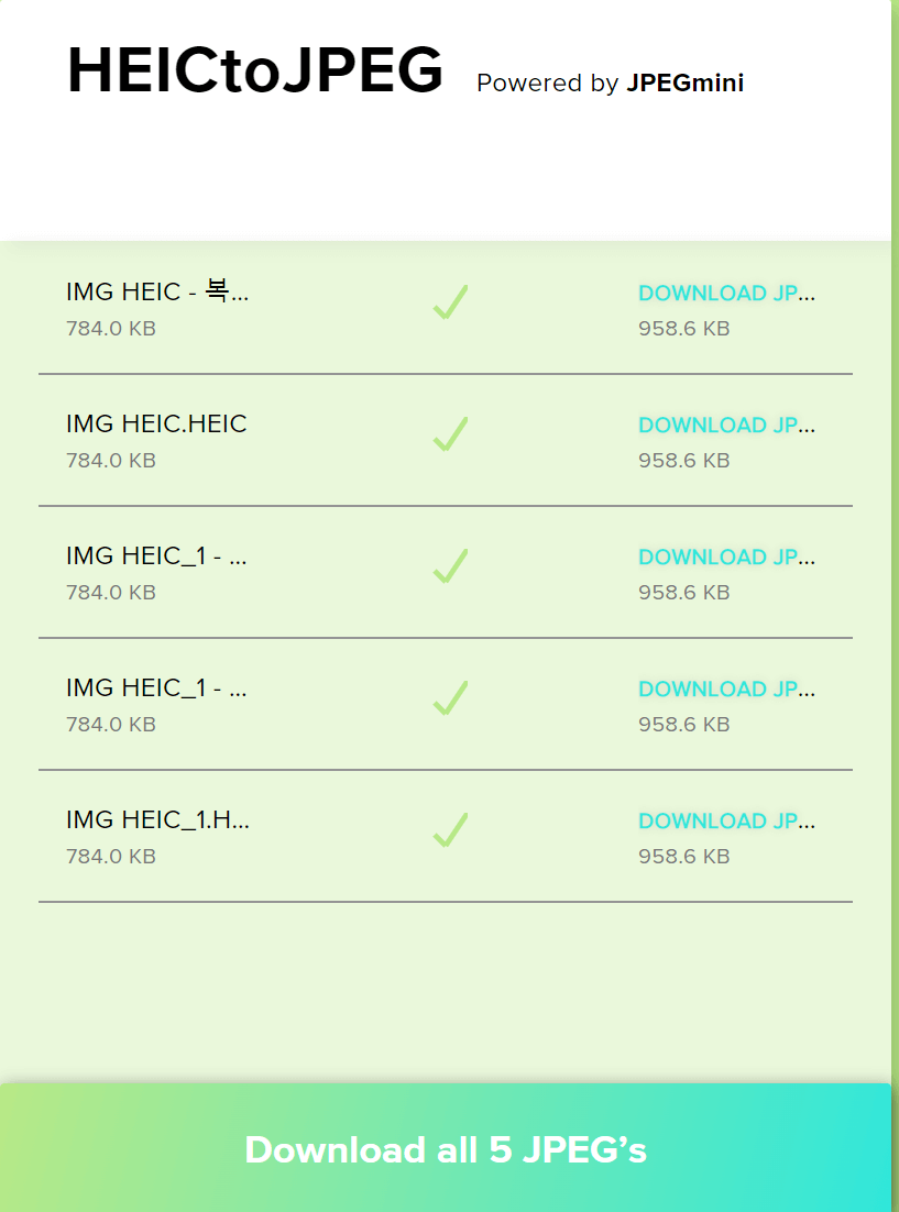 HEIC TO JPG 사이트