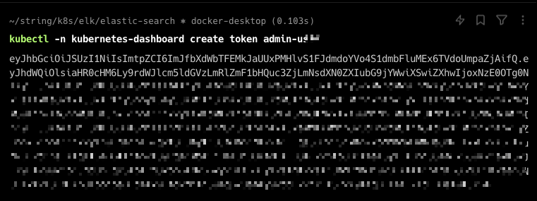 k8s 대시보드 토큰 발급