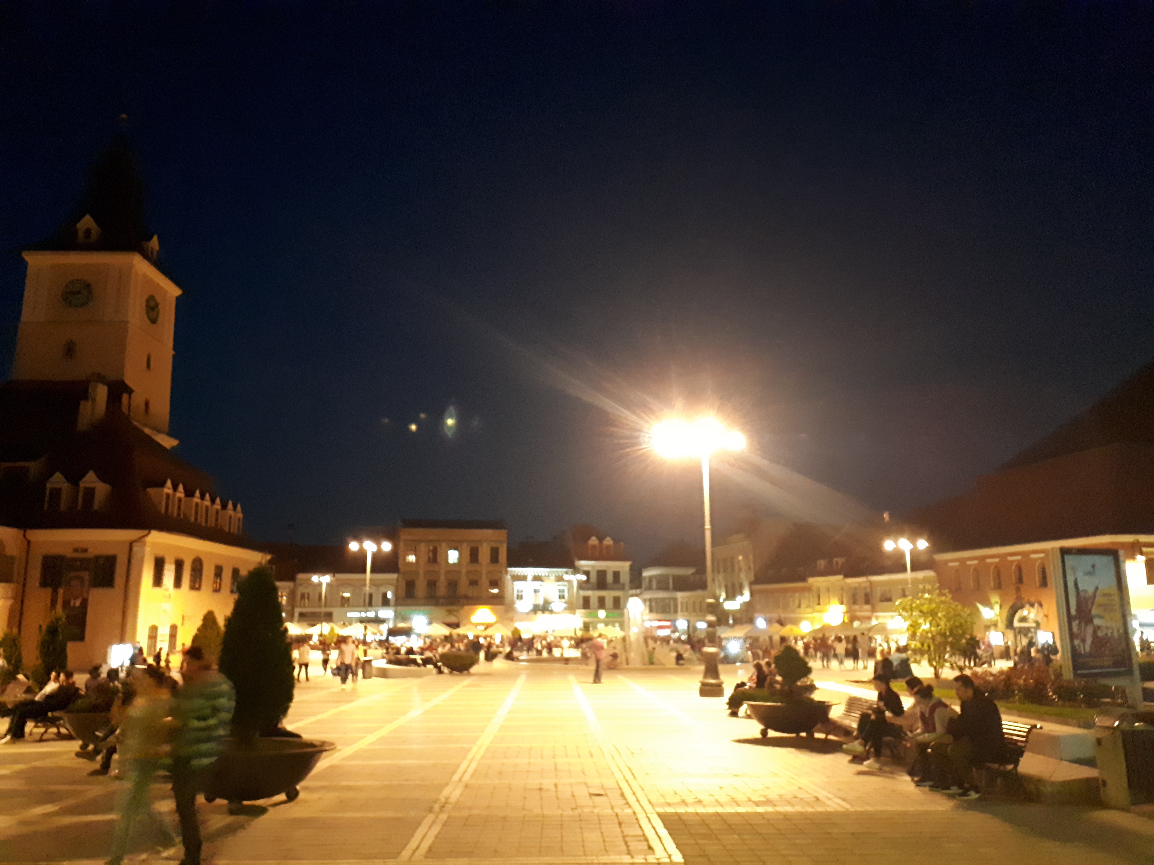 루마니아 브라쇼브 중앙 광장 야경