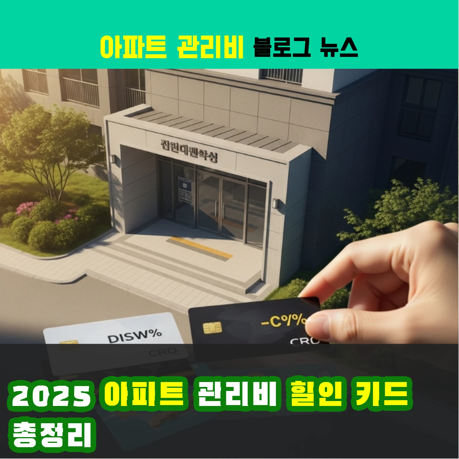 2025 아파트 관리비 할인 카드 총정리