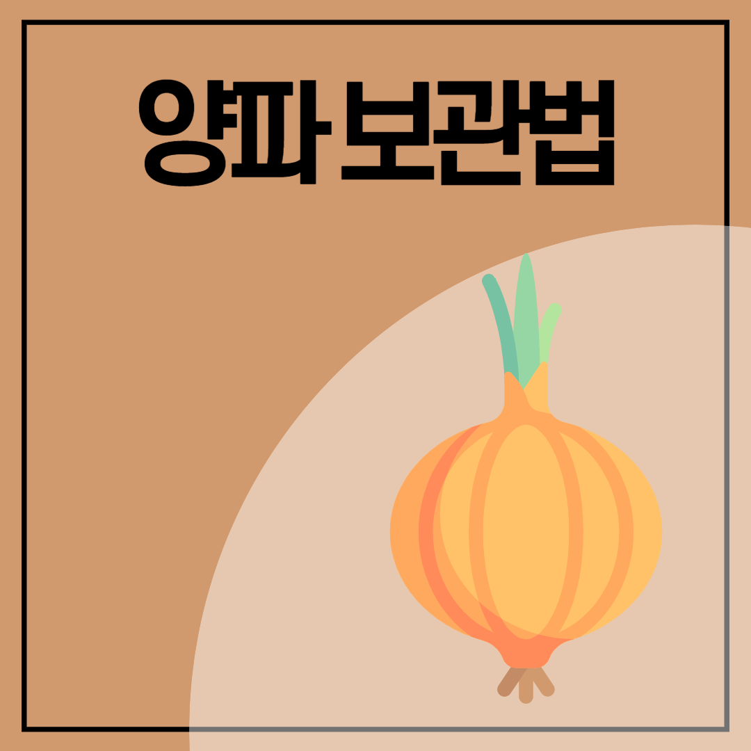 양파 보관법