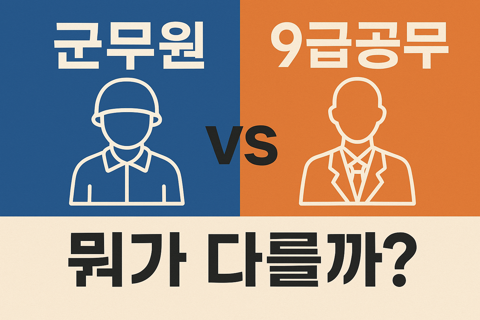 군무원 직렬별 업무 &amp; 연봉 한눈에 보기