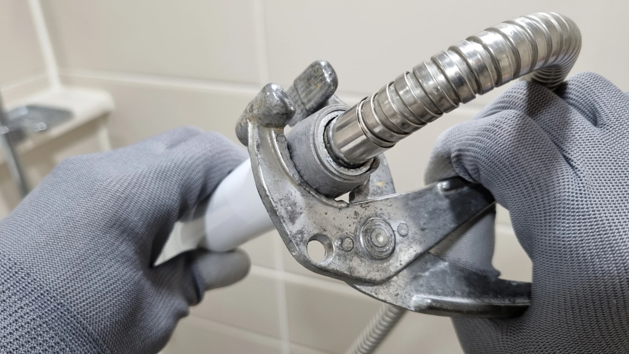 샤워헤드 분리 모습