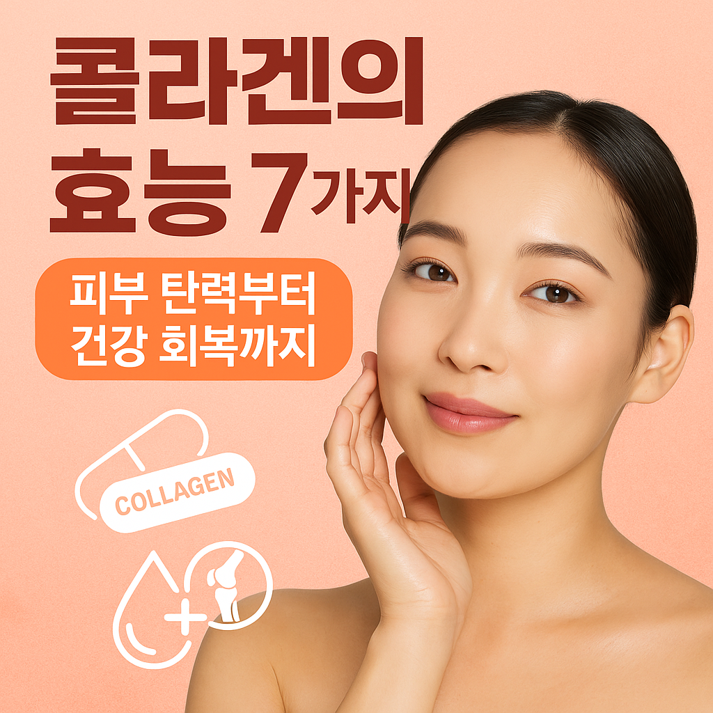 콜라겐의 효능 7가지 피부 탄력부터 건강 회복까지