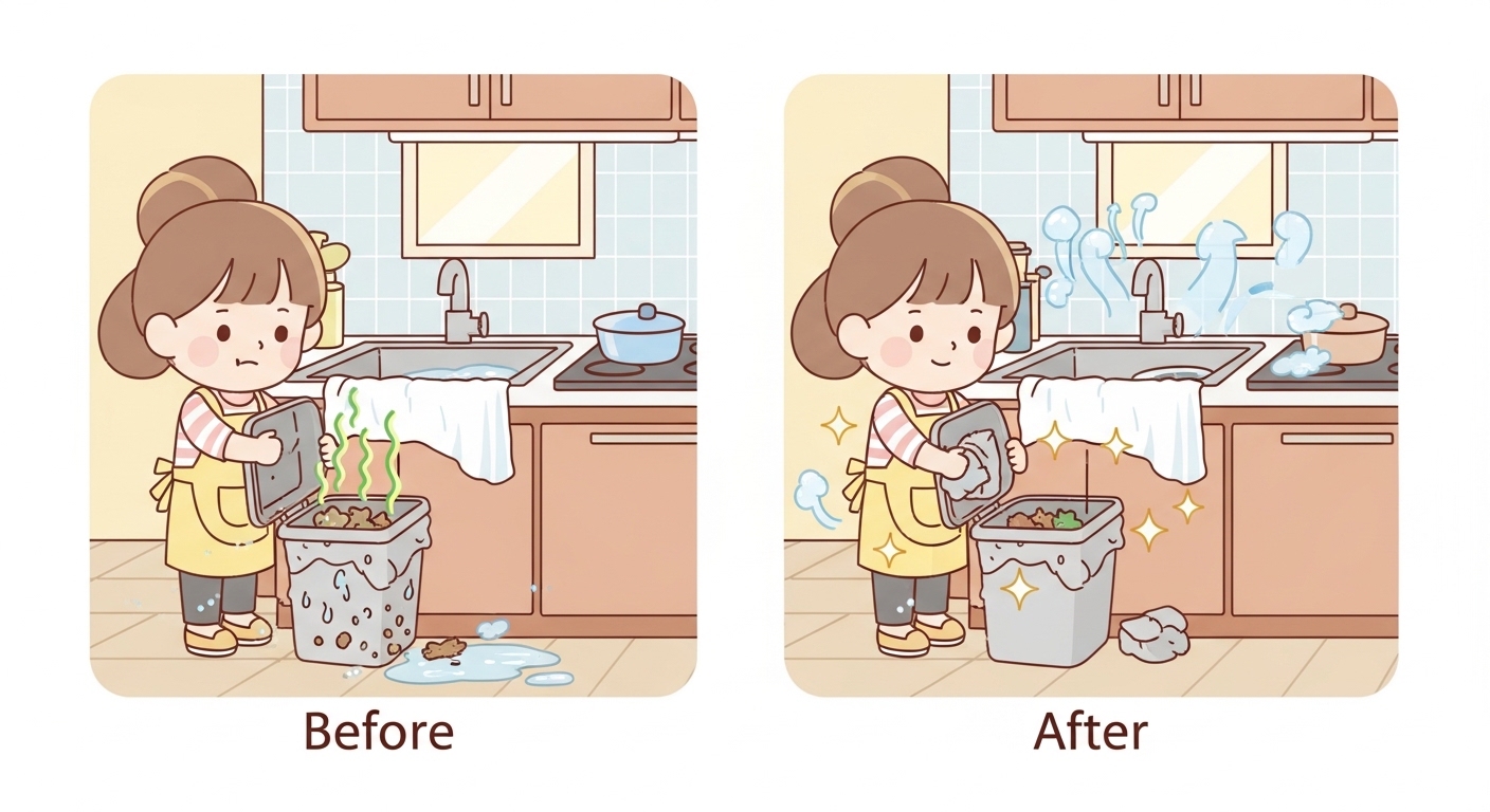 음식물 쓰레기 냄새 제거