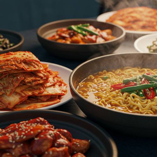 K푸드 대표하는 음식 사진