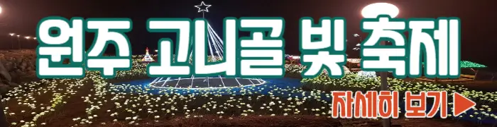 고니골 빛 축제 자세히 보기