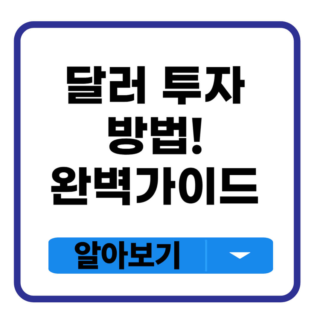 달러 투자 방법