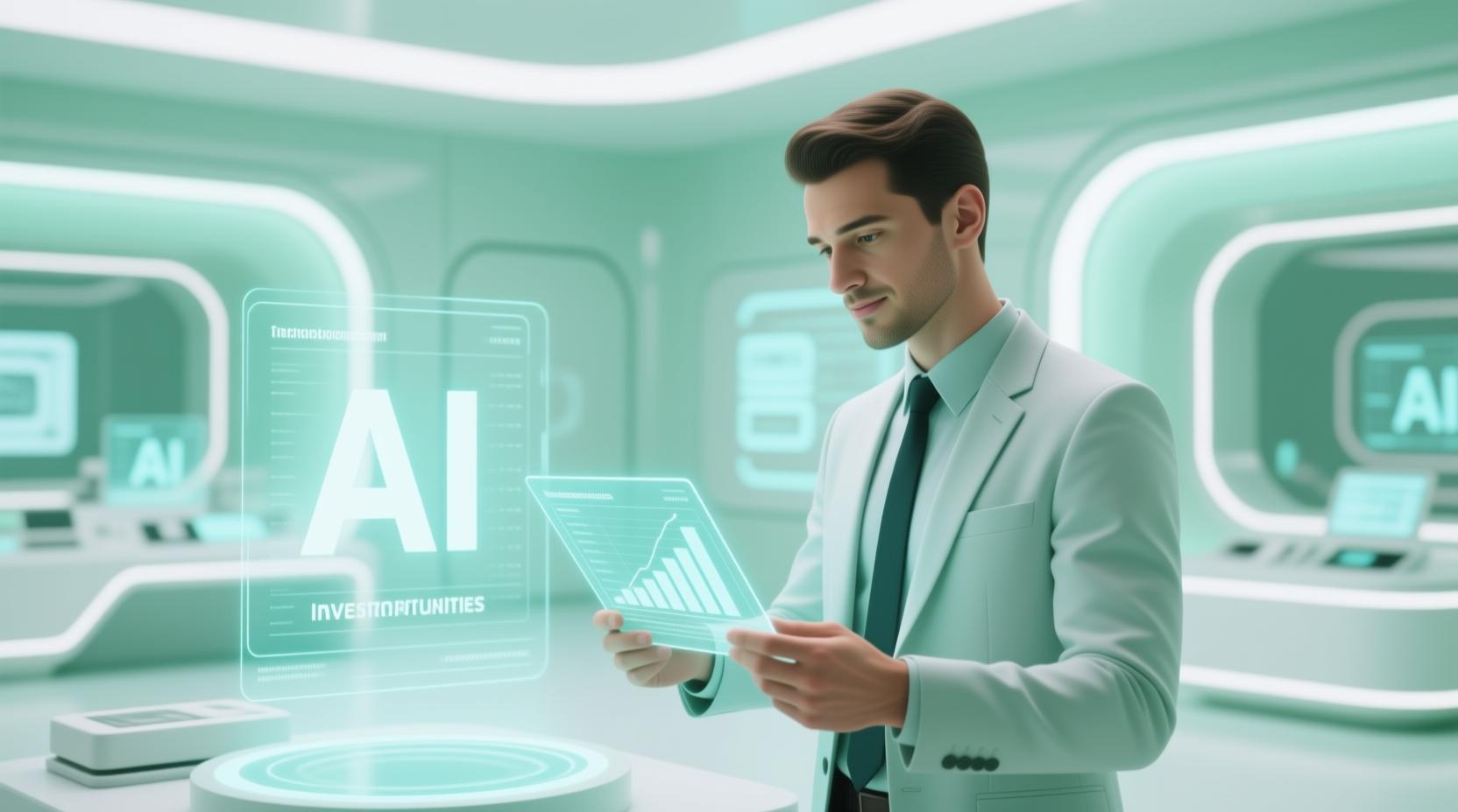 AI 관련 투자 기회를 분석하는 모습