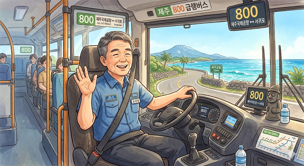 제주도 800번 801번 버스 노선 및 시간표 정보