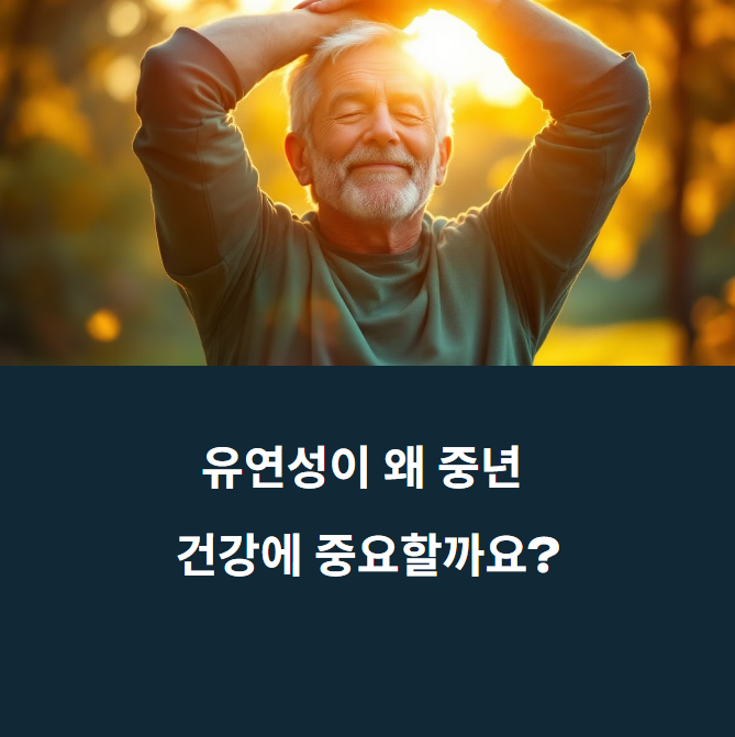 중년 체형관리, 근력보다 중요한 건 유연성에 대한 이미지
