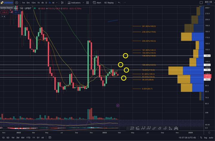도지코인 주봉차트