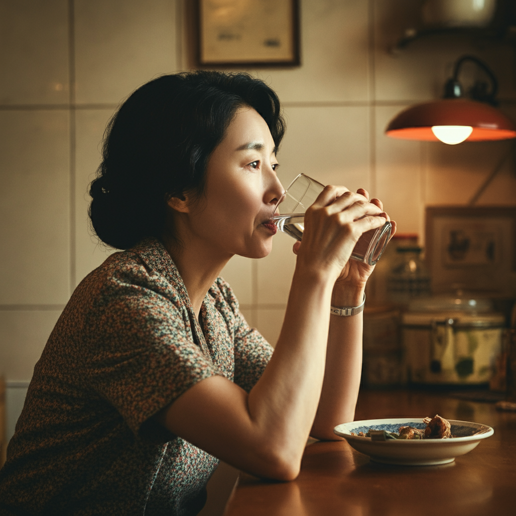 정수기로-내린물마시는-한국여자-04