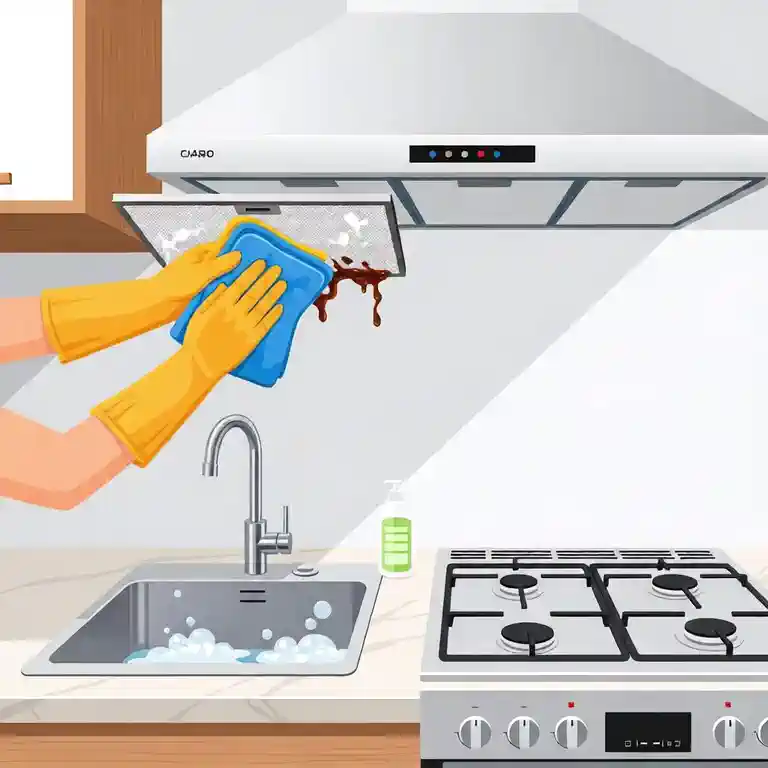 주방 후드 필터 청소