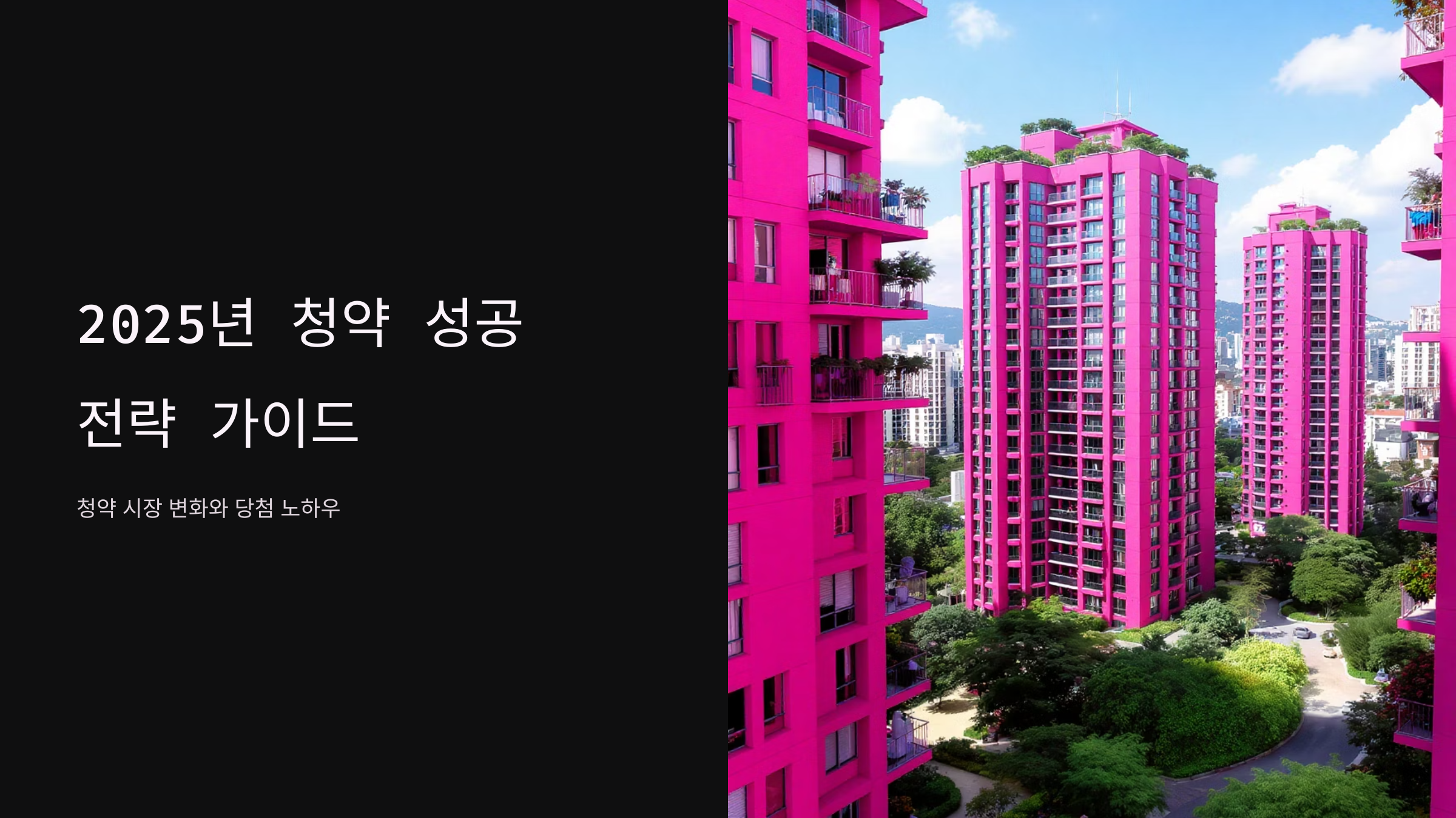 2025 아파트 청약 가점 높이는 필승 전략