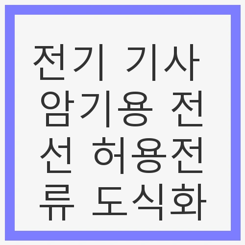 전선 허용전류 도식