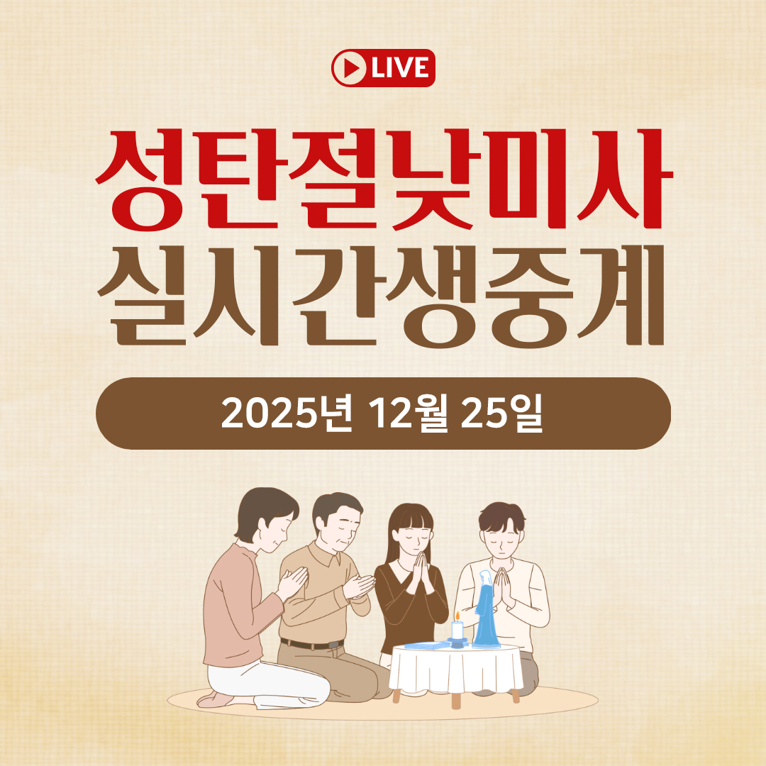 2025 성탄절 낮미사 실시간 생중계|12월 25일 명동성당 평화방송