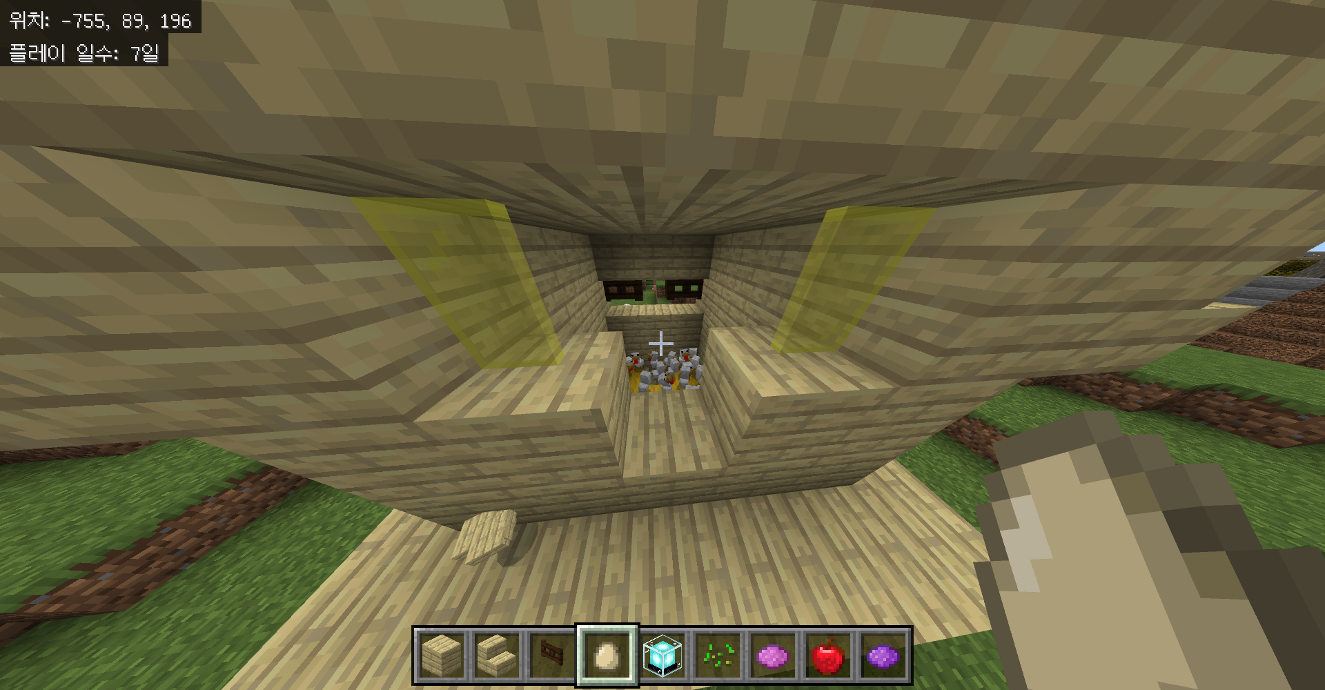 마인크래프트 호퍼 조합법