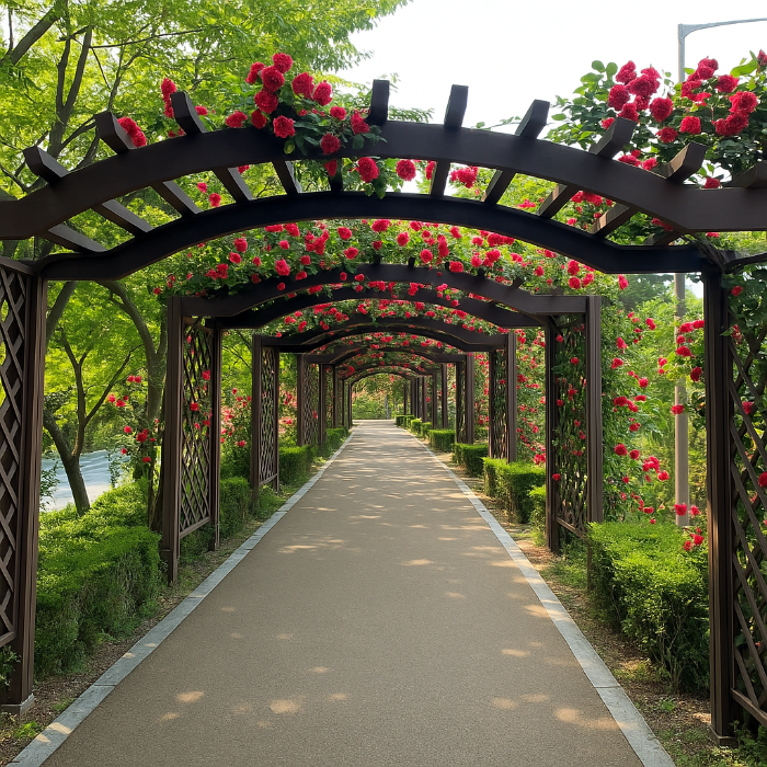 중랑 장미축제 장미터널 이미지