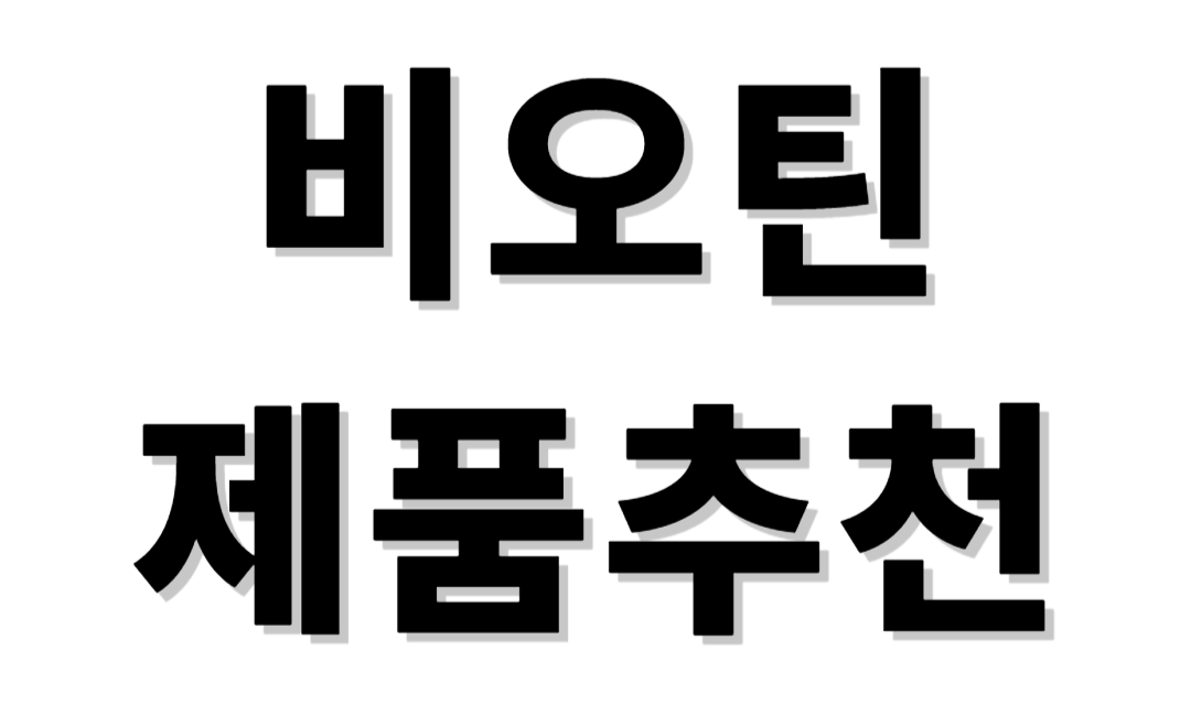 비오틴 제품추천