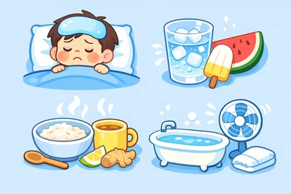 열감기 시 체온 낮추는 방법 설명8